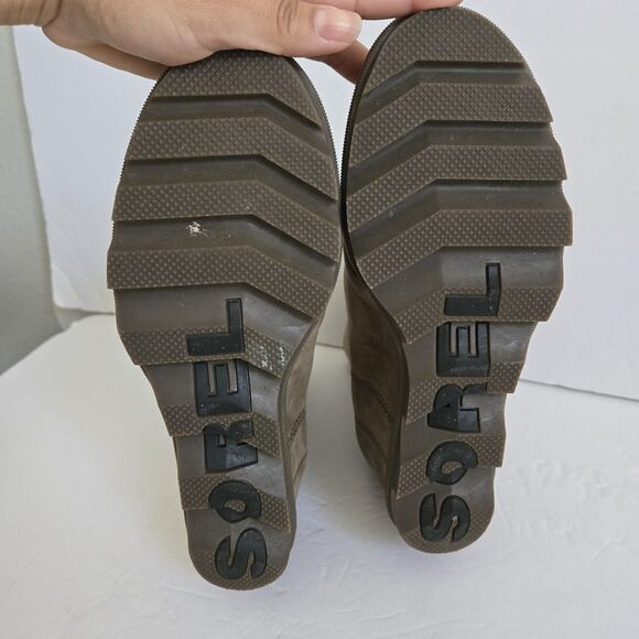 Sorel Womens Joan Of Artic II Leather Wedge Boots Size 9.5 - Picture 11 of 11